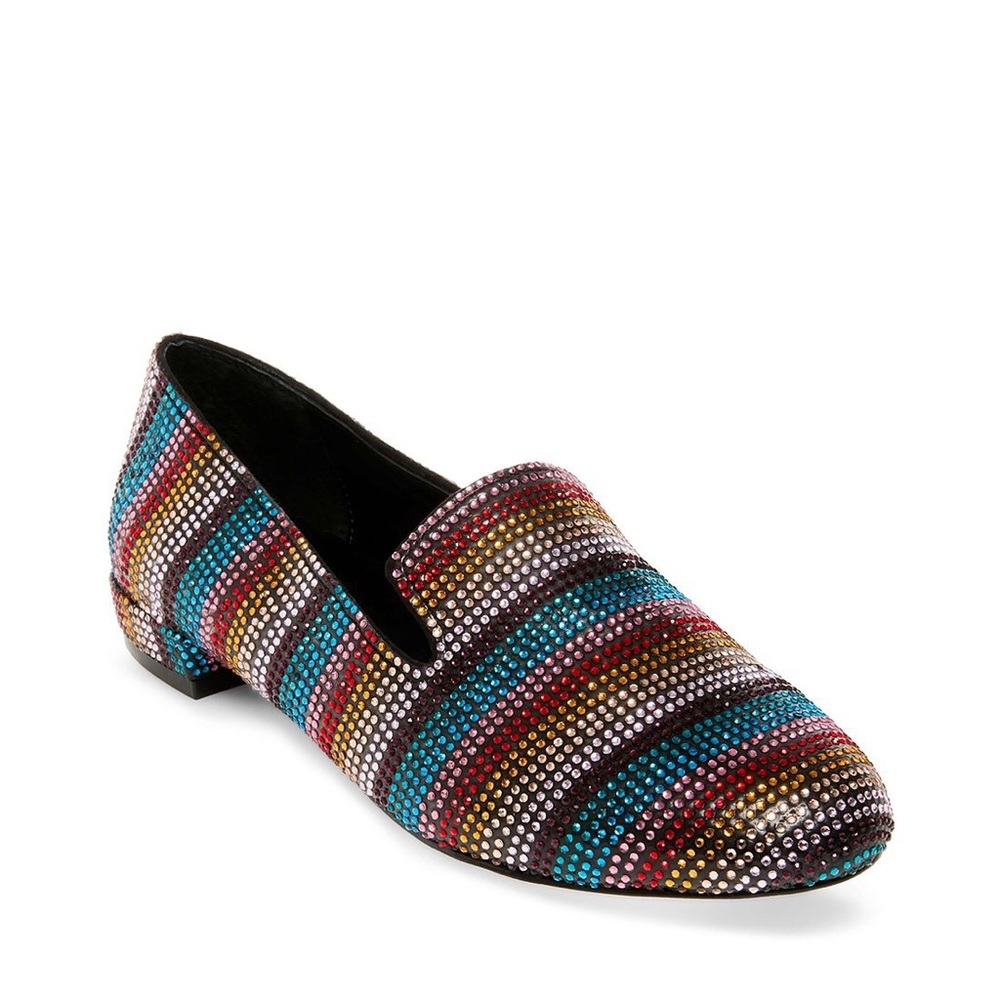 New Steve Madden Smile Rainbow Loafers Shoes Flats
